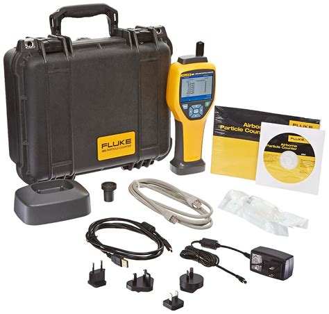 fluke   channel indoor air quality particle counter  cfm flow
