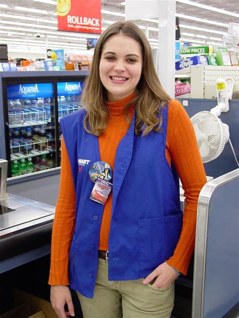 Walmart Cashier A Cashier Smiles For The Camera At The Wal… Flickr
