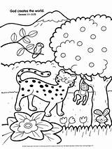 Coloring Pages Creation Bible Getdrawings Story sketch template