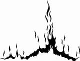 Flame Stencils Airbrush sketch template