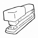 Stapler Grapadora Nietmachine Oficina sketch template