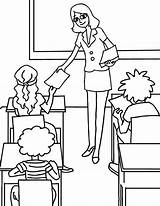 Teacher Coloring Pages Print Kids sketch template