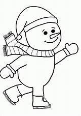Snowman Coloring Pages Printable Christmas Kids Template Color Man Winter Clipart Templates Skating Colouring Library Boyama Gif Worksheets Kitapları Rocks sketch template