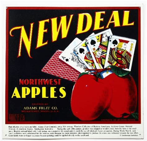 new deal northwest apples tin metal sign vintage ad country farm decor