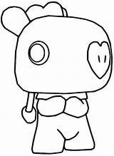 Bt21 Mang Disegno sketch template