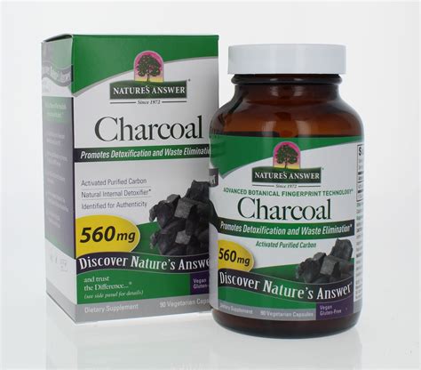 natures answer activated charcoal capsules  ct walmartcom walmartcom