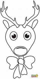 Rudolph Reindeer Rena Moldes Renas Nosed Kiddycharts Natalinos Educar sketch template