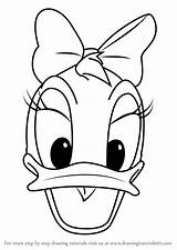 Daisy Duck Mickey Mouse Drawing Face Draw Clubhouse Drawingtutorials101 Step Line Disney Cartoon Coloring Drawings Pages Minnie Tutorials Nemme Tegninger sketch template
