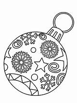 Christmas Coloring Ornament Pages sketch template