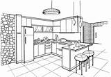 Kitchen Coloring Style Pages Minimalist Printable Interior Supercoloring Bedroom Drawing Room Color Provence House Drawings Categories Visit Ius Tech sketch template