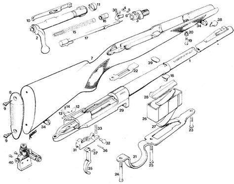 diagram winchester model  rifle