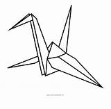 Origami Coloring Paper Pages Crane Line Vippng Getcolorings Ai Downloads Kb Resolution Views Format  Size Template Print sketch template