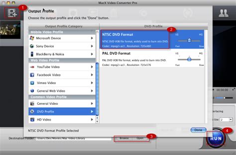 how to convert mp4 to vob format on mac for playback on dvd player or