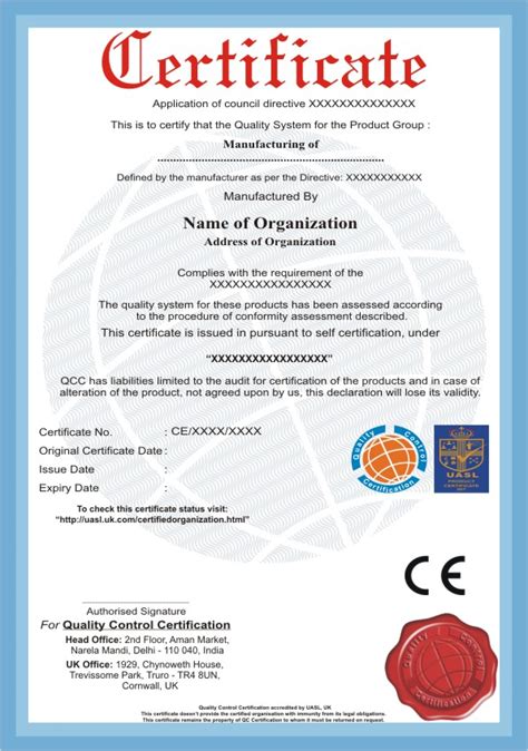 ce marking notified   notified qc certification