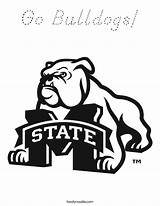 Bulldogs Coloring Go Pages Worksheet Logo Beat Bulldog College Hero Mississippi State Nick Bell University English Georgia Twistynoodle Colleges Usa sketch template