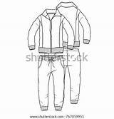 Tracksuit Suit Track Template Coloring Vector Boy Sketch Sport Garment Man Shutterstock Illustration Templates sketch template
