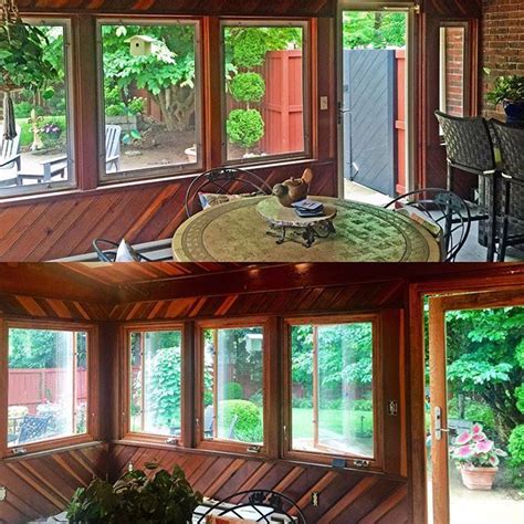 screened porch turned   sunroom  atmarvinwindows casement windows