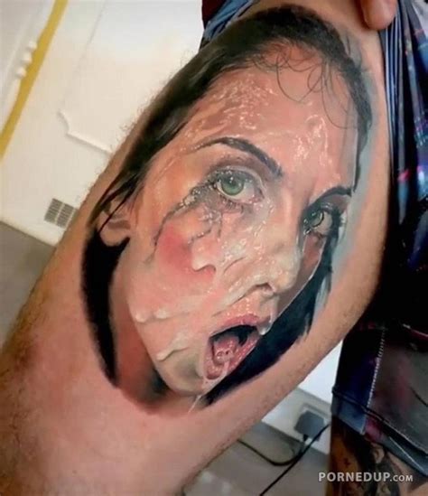 realistic cum face tattoo porned up