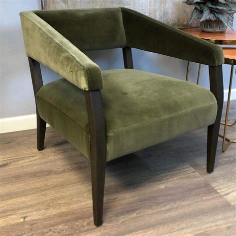 olive green velvet arm chair chair velvet armchair occasional chairs