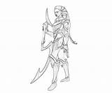 Legends League Darius Character Coloring Pages Diana Another sketch template