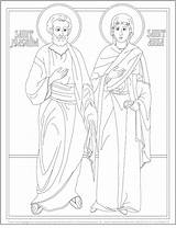 Joachim Orthodox Icons sketch template