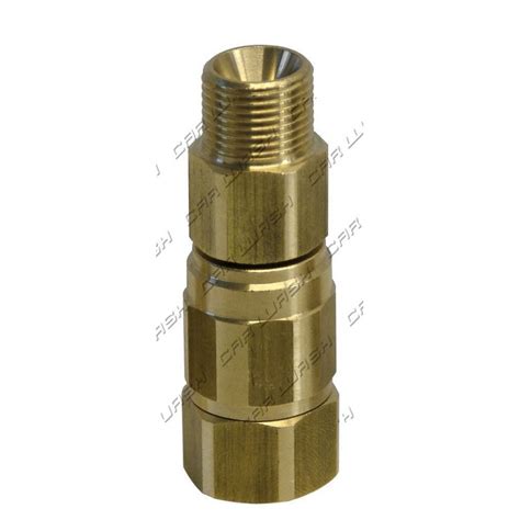 swivel connector extended  brass  mf