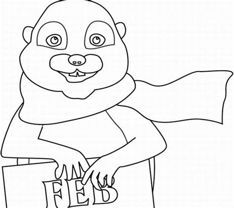 coloring pages  groundhog day coloring pages