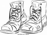 Boots Old Vector Clipart Walking Hiking Boot Drawing Army Combat Shoes Tattoo Style Stock Coloring Getdrawings Work Alamy Pages Tags sketch template
