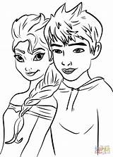 Frost Jack Elsa Coloring Pages Printable Drawing Supercoloring Template Getdrawings sketch template