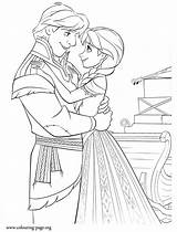 Coloring Anna Frozen Kristoff Hugging Pages Each Other Disney Elsa Print Colouring Sheets Princess Printable Colorear Para Beautiful sketch template