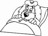 Sick Bed Clipart Colouring Cliparts Library sketch template
