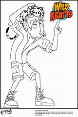 Coloring Wild Kratts Pages Kids Popular sketch template