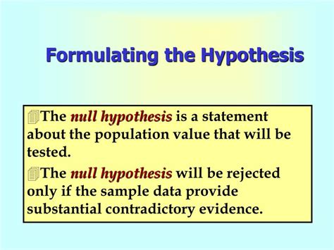 formulating  hypothesis powerpoint