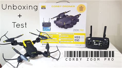 corby drone zoom pro unboxing testing p hd turkey version youtube