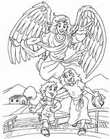Guarda Anjos Anjo Catequese Catequizando Amor Oração Tobias Oracao Custode sketch template