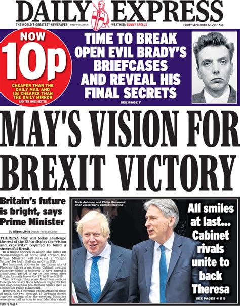 newspaper headlines mays generous offer   brexit deadlock