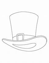 Hat Coloring Top Uncle Sam Pages Printable Colouring Clipart Hats Kids Library Visit Clip Popular sketch template