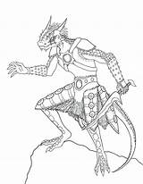 Skyrim Drawing Daedric Chameleon Armor Veil Runner Fog Oc Deviantart Template Lineart Getdrawings Argonian Drawings Colouring Paintingvalley sketch template