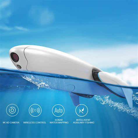dolphin underwater drone  hd camera fishing robot waterproof wireless control ebay