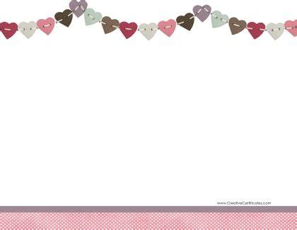 heart border templates add text andor images  print blank