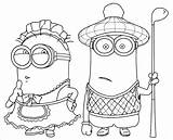 Coloring Pages Minions Minion Despicable Print Birthday Printable Coloring4free Kevin Valentine Phil Color Getcolorings Kids Template sketch template