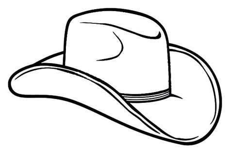 cowboy hat outline clipart
