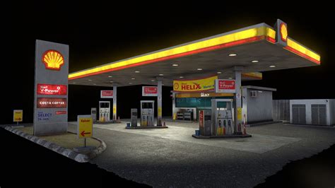 shell fuel station buy royalty   model  aliashasim