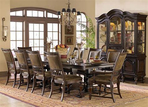 formal dining room table set  vicente cherry extendable rectangular