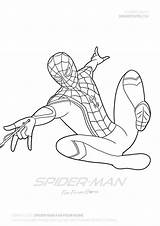 Spiderman Kolorowanki sketch template