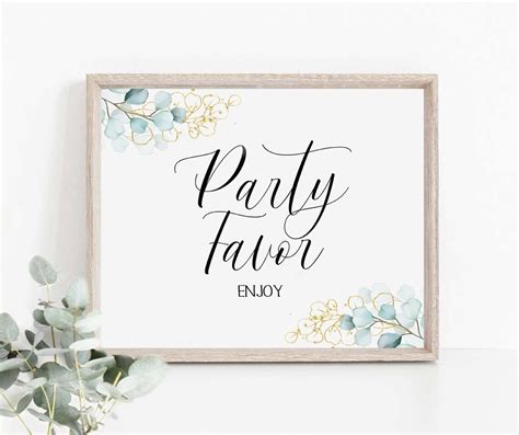 party favors sign favors sign printable wedding sign etsy uk