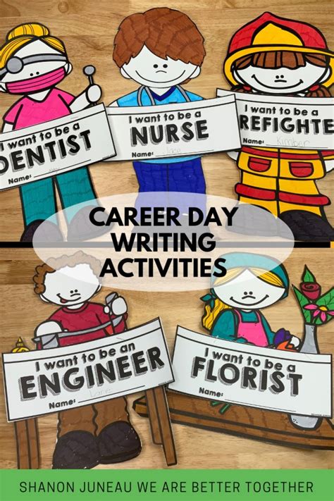 career day writing activities  elementary students