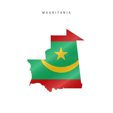 Waving Flag Map Of Cote Divoire Or Ivory Coast Vector Illustration