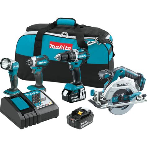 makita  lxt lithium ion brushless cordless  tool combo kit ah midwest technology products