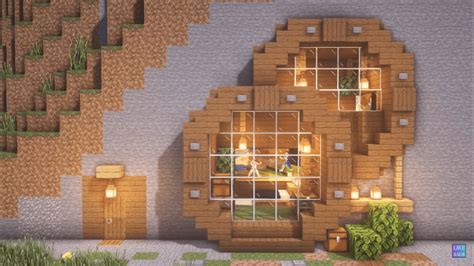 build  minecraft mountain house   steps